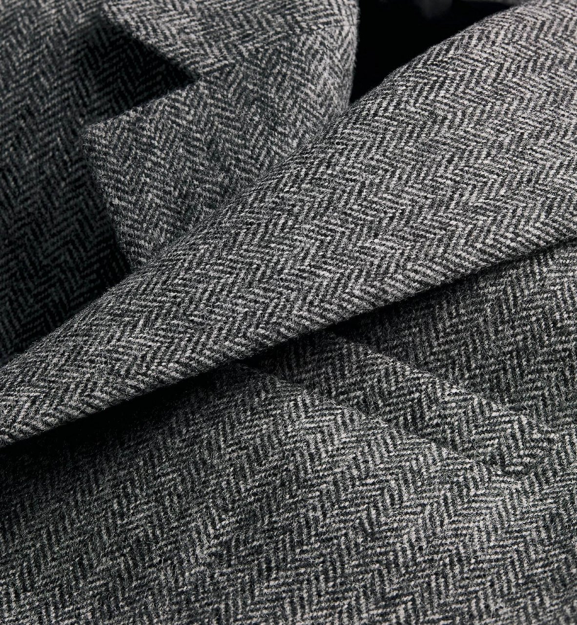 Dior Woven Tailored Herringbone Pattern Coat Grijs