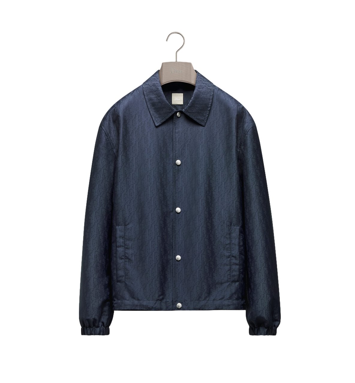 Dior Woven Jacket With Monogram Pattern And Classic Details Zwart