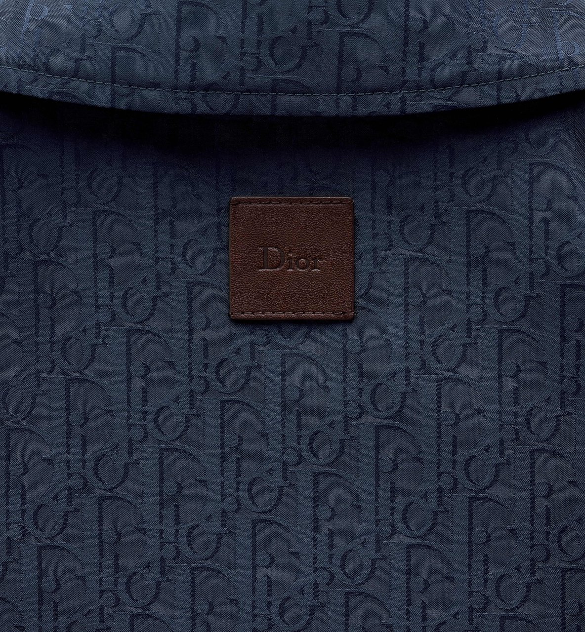 Dior Woven Jacket With Monogram Pattern And Classic Details Zwart