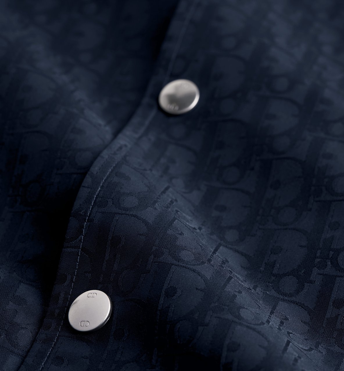 Dior Woven Jacket With Monogram Pattern And Classic Details Zwart