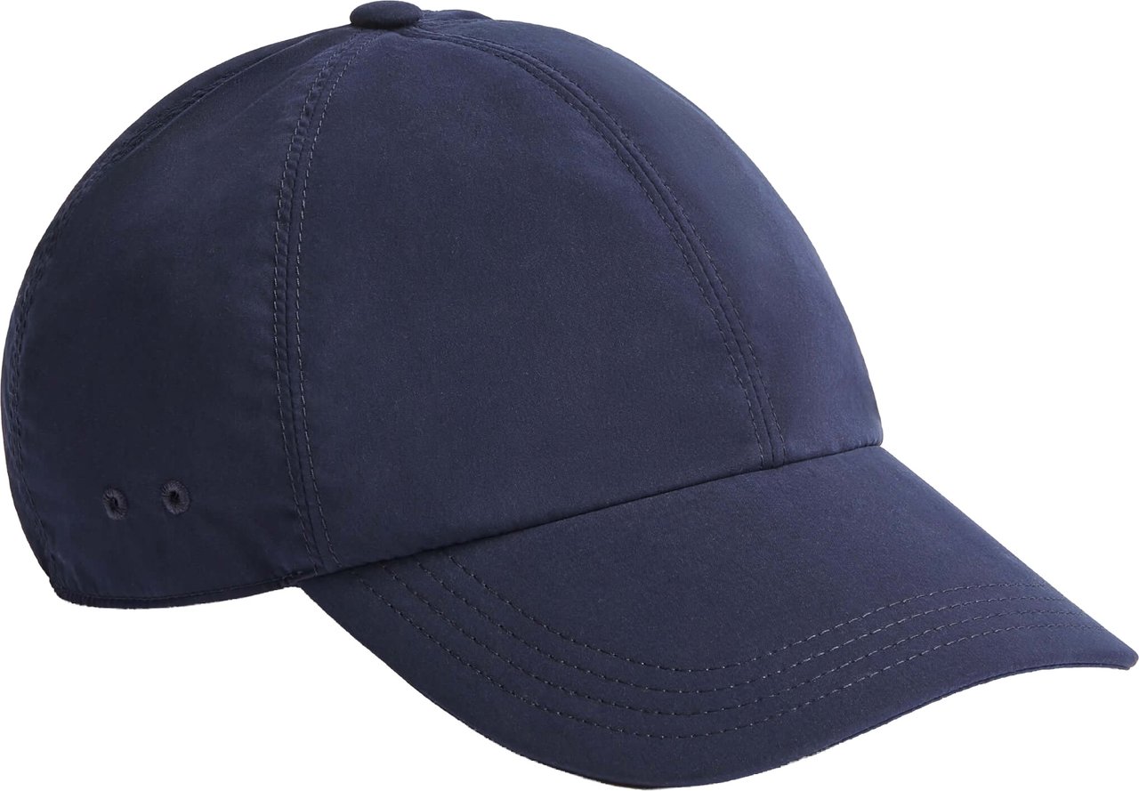 Dior Classic Blue Baseball Cap With Curved Brim Zwart