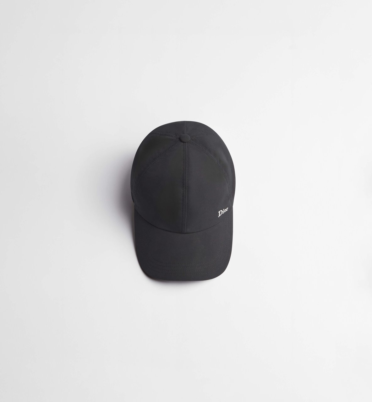 Dior Black Chapeau Six-Panel Baseball Cap Zwart