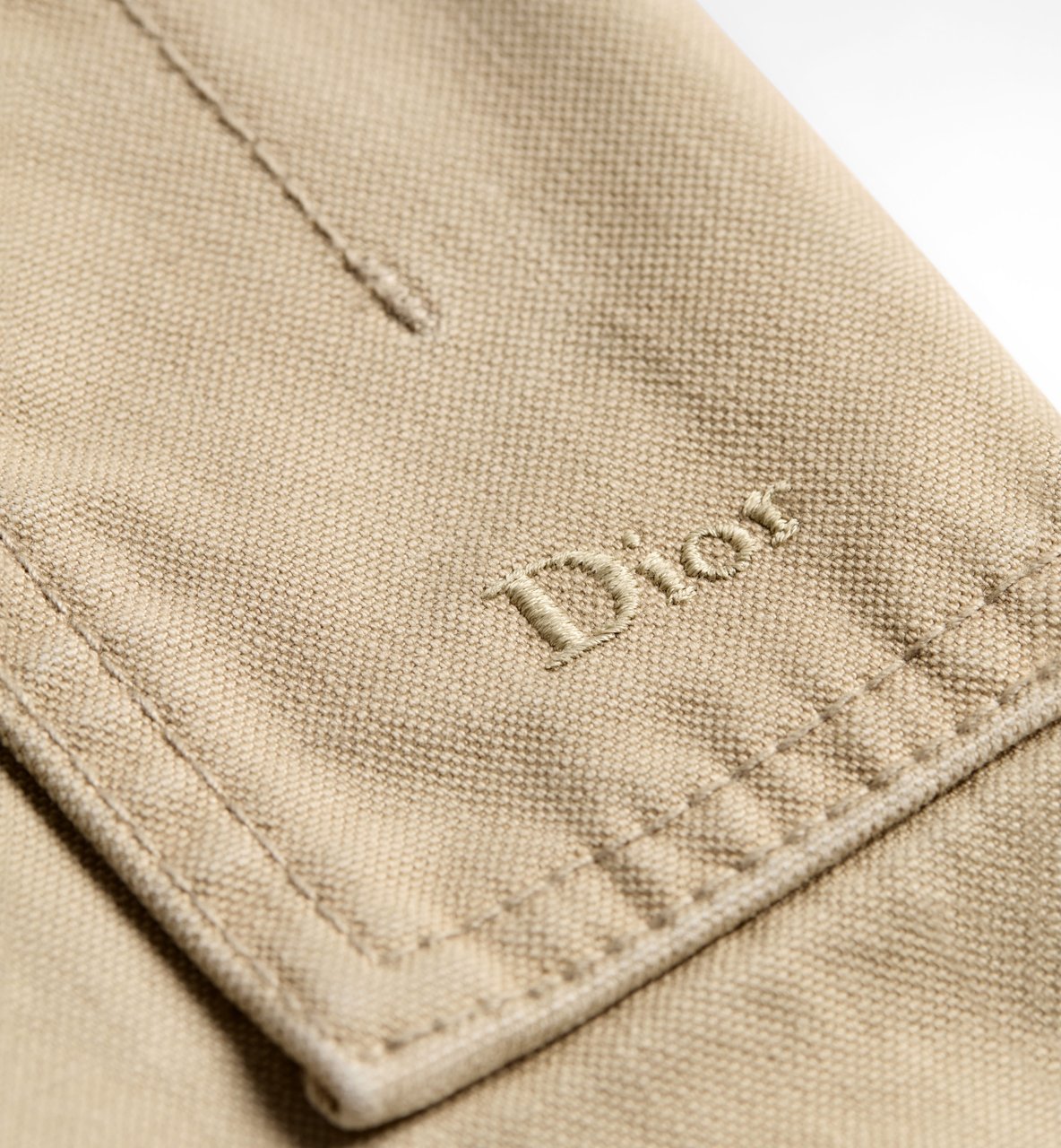 Dior Relaxed Fit Straight Leg Jeans With Distressed Details Neutraal