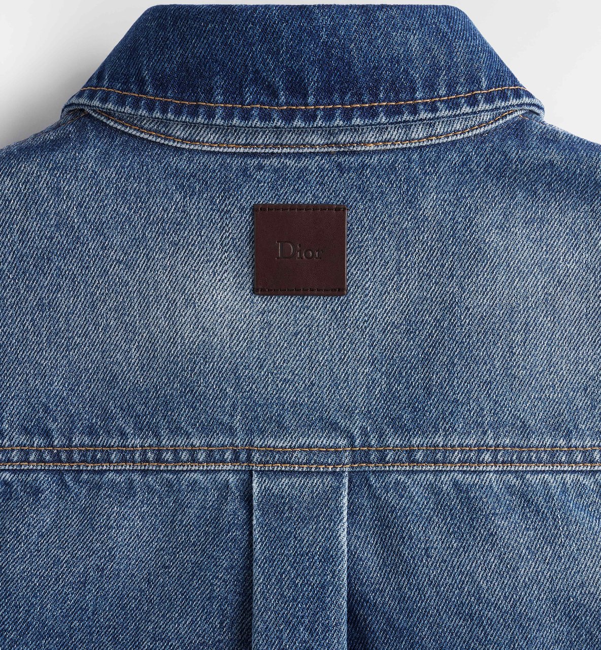 Dior Classic Denim Shirt With Button-Down Front And Chest Pocket Groen