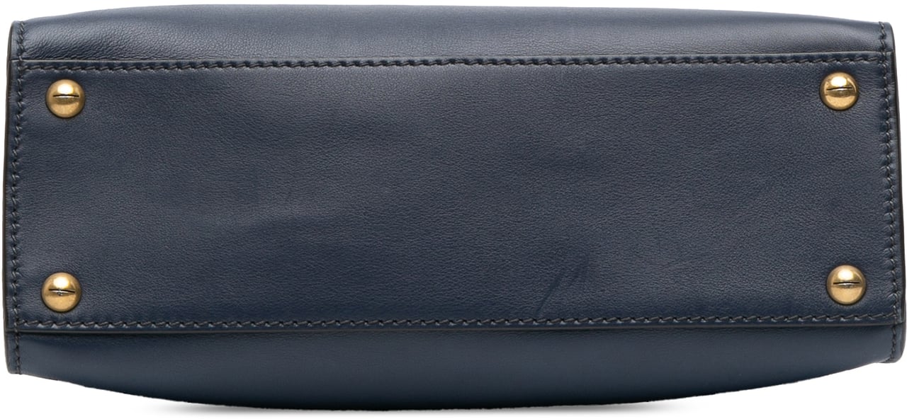 Dior Leather DiorAddict Top Handle Bag Blauw
