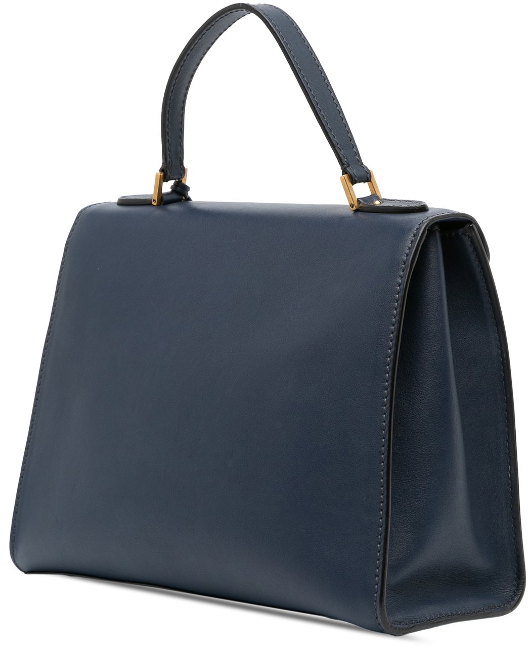 Dior Leather DiorAddict Top Handle Bag Blauw