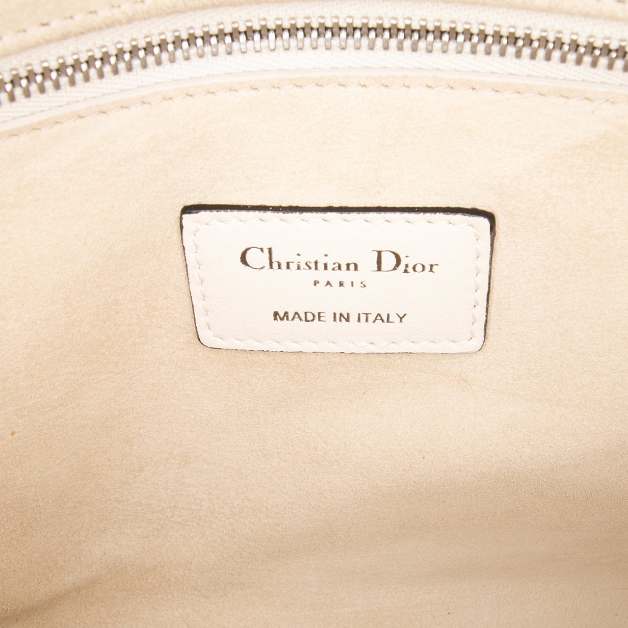 Dior Medium Lambskin Embroidered and Beaded Lady D Lite Bruin