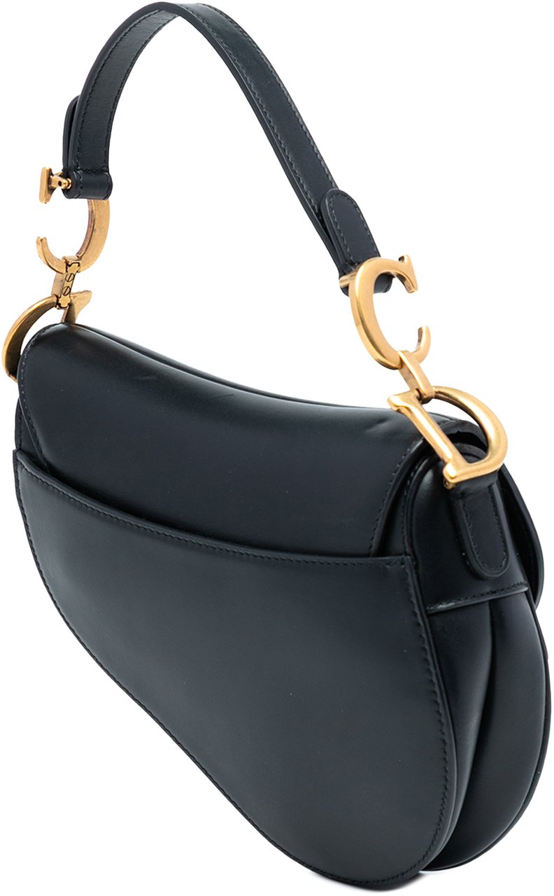 Dior Mini Smooth Calfskin Saddle Bag Zwart
