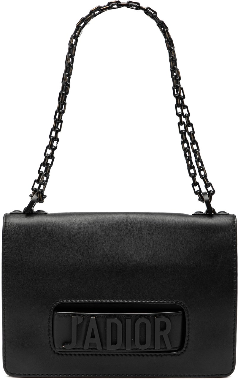 Dior Ultra Matte Calfskin JAdior Chain Flap Zwart