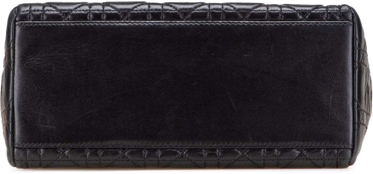 Dior Medium Lambskin Cannage Lady Dior Zwart