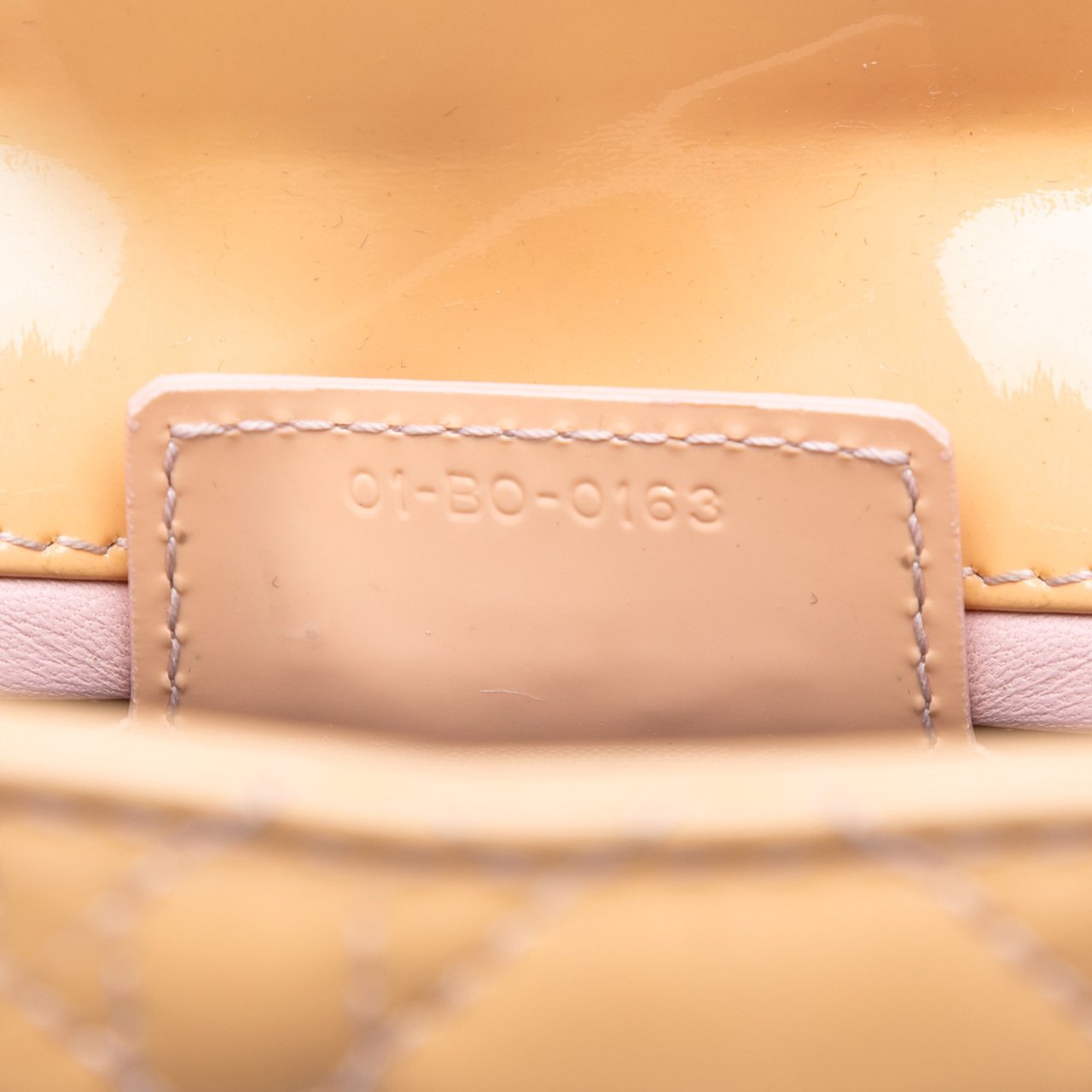 Dior Medium Patent Cannage Lady Dior Bruin