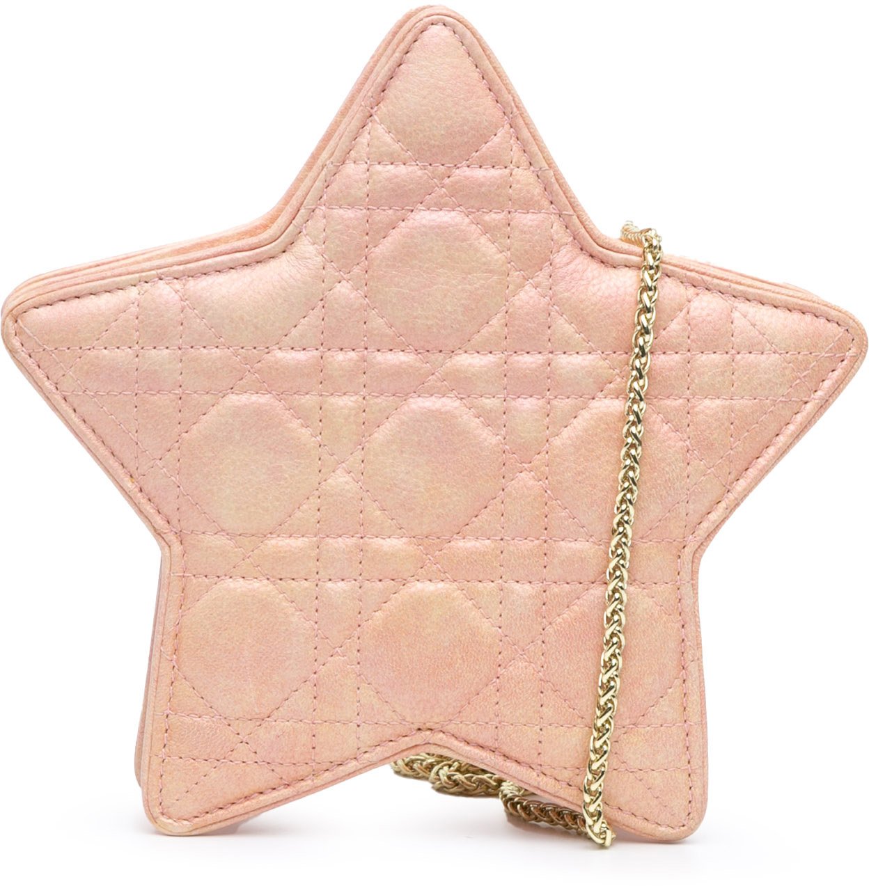 Dior Lambskin Cannage Kids Star Crossbody Roze