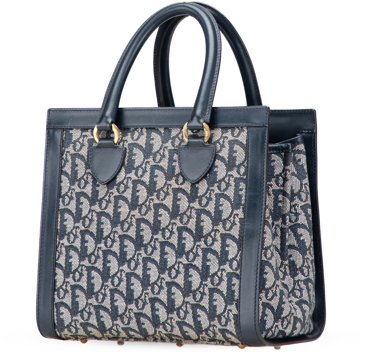 Dior Diorissimo Trotter Canvas Tote Blauw