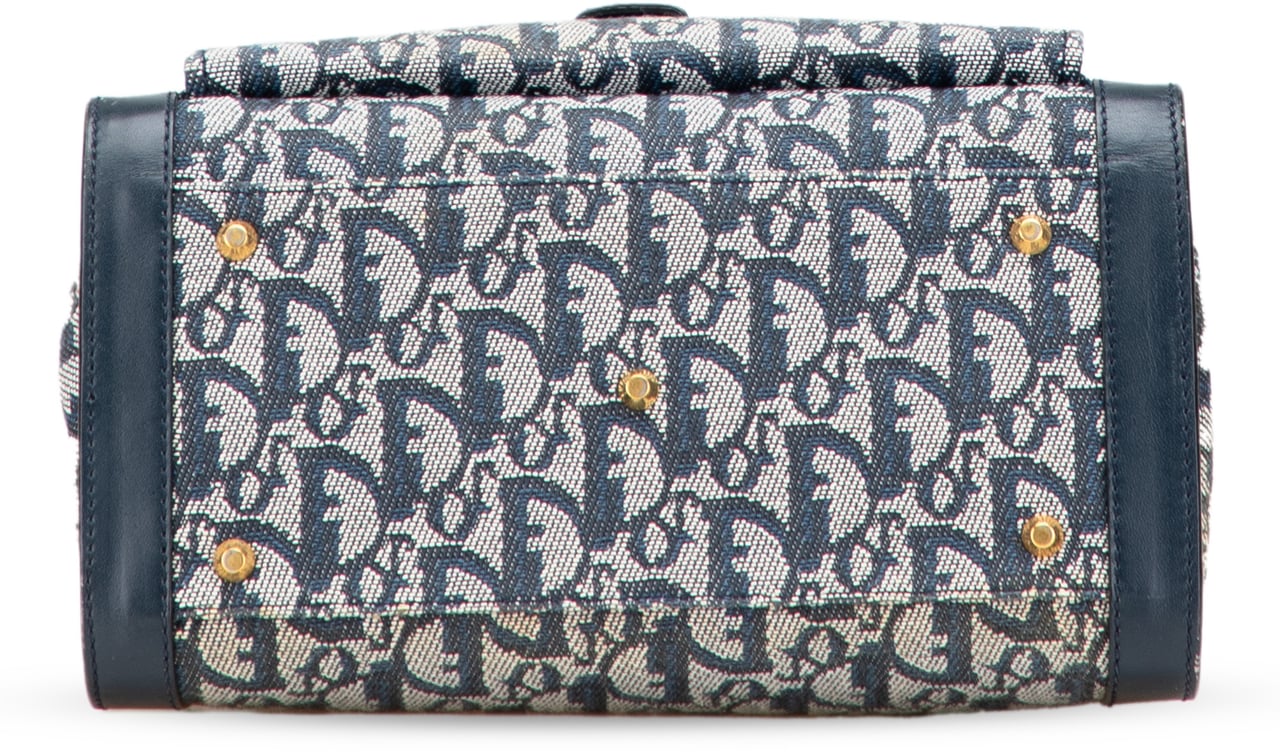Dior Diorissimo Trotter Canvas Tote Blauw