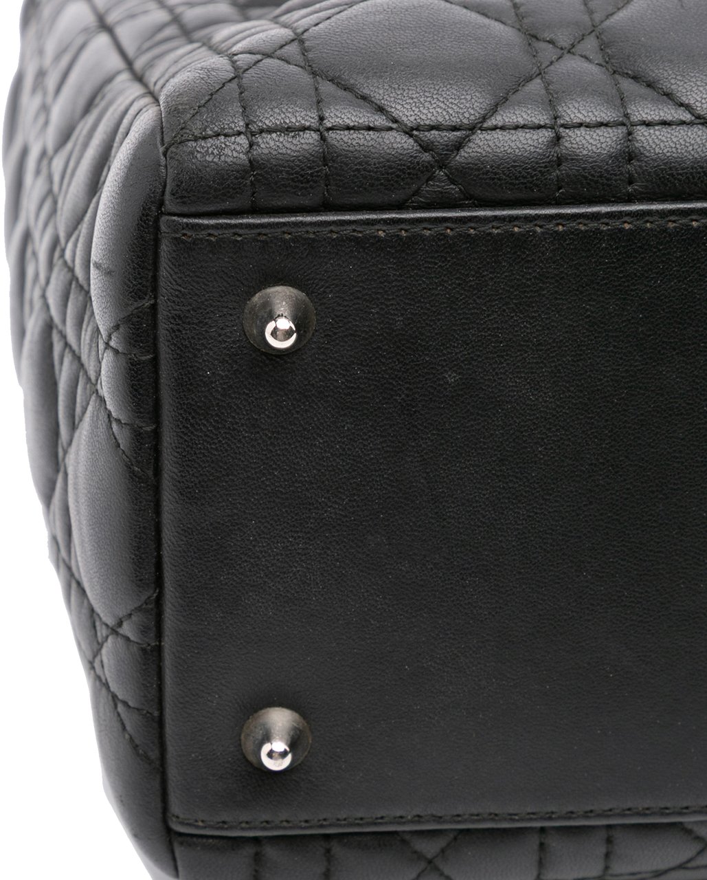 Dior Medium Lambskin Cannage Lady Dior Zwart