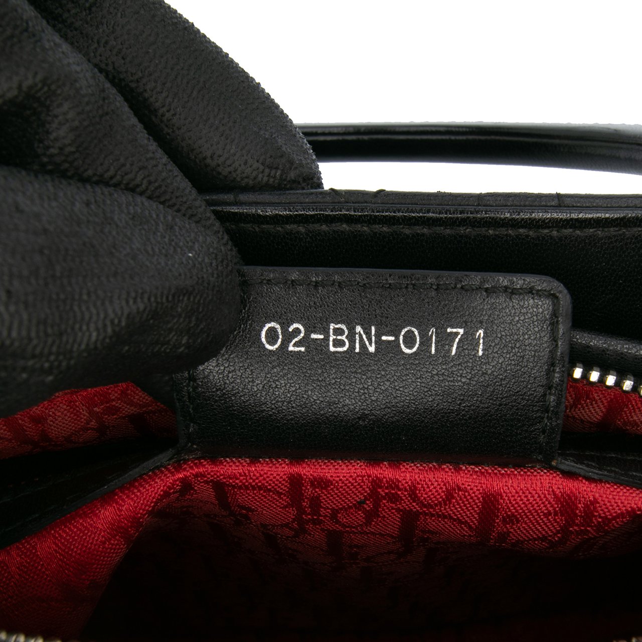 Dior Medium Lambskin Cannage Lady Dior Zwart