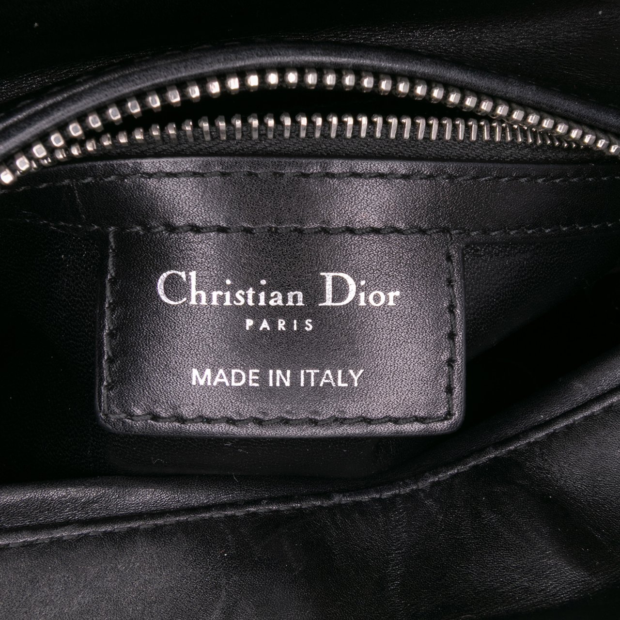 Dior Medium Calfskin Pockets Lady Dior Zwart