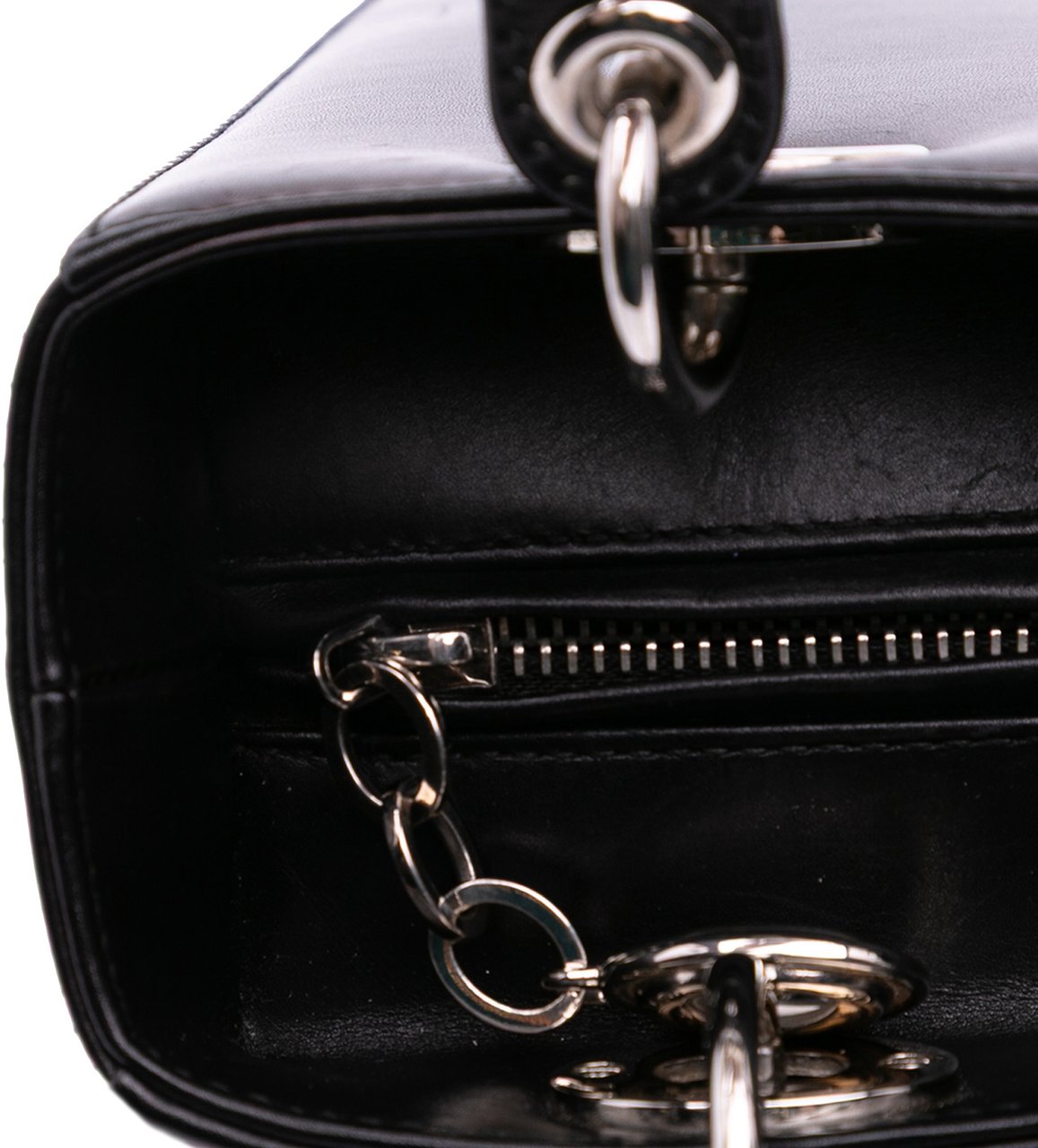 Dior Medium Calfskin Pockets Lady Dior Zwart