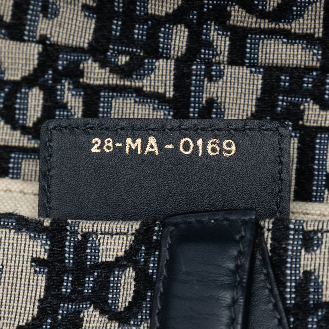 Dior Oblique Canvas Saddle Bag Blauw