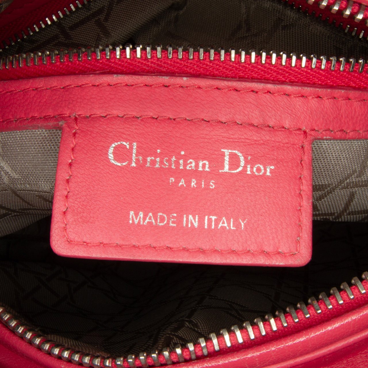 Dior Medium Lambskin Cannage Lady Dior Roze