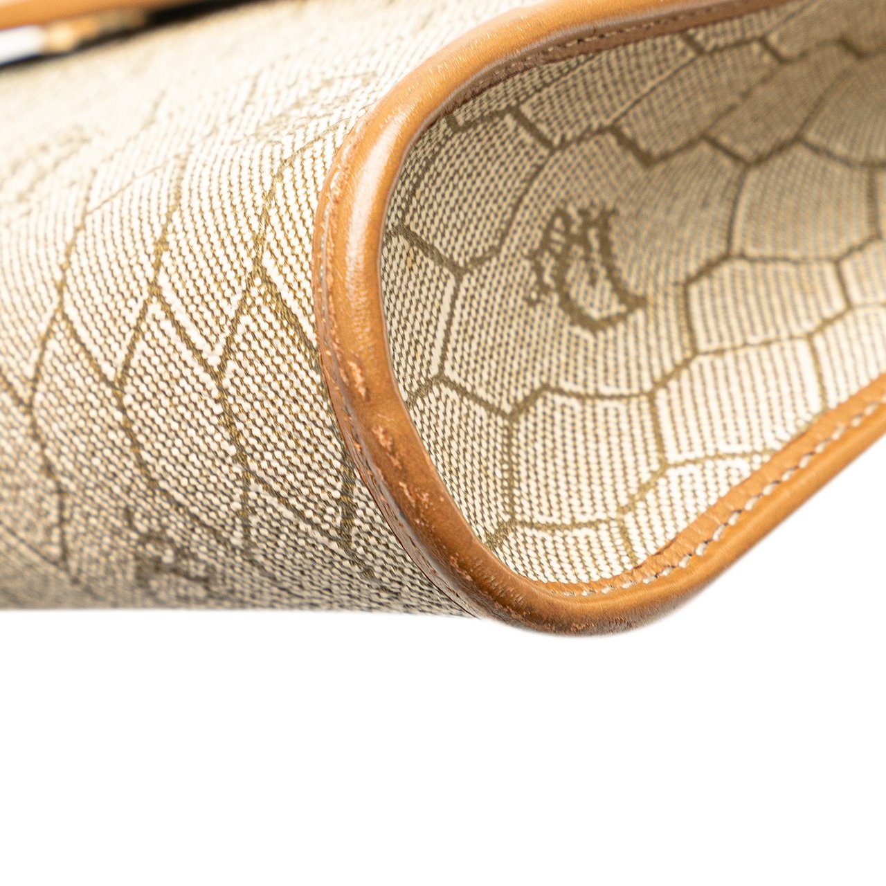 Dior Honeycomb Coated Canvas Crossbody Bruin