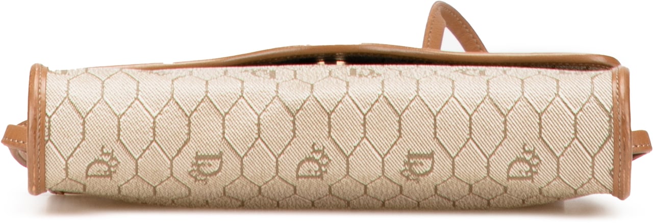 Dior Honeycomb Coated Canvas Crossbody Bruin