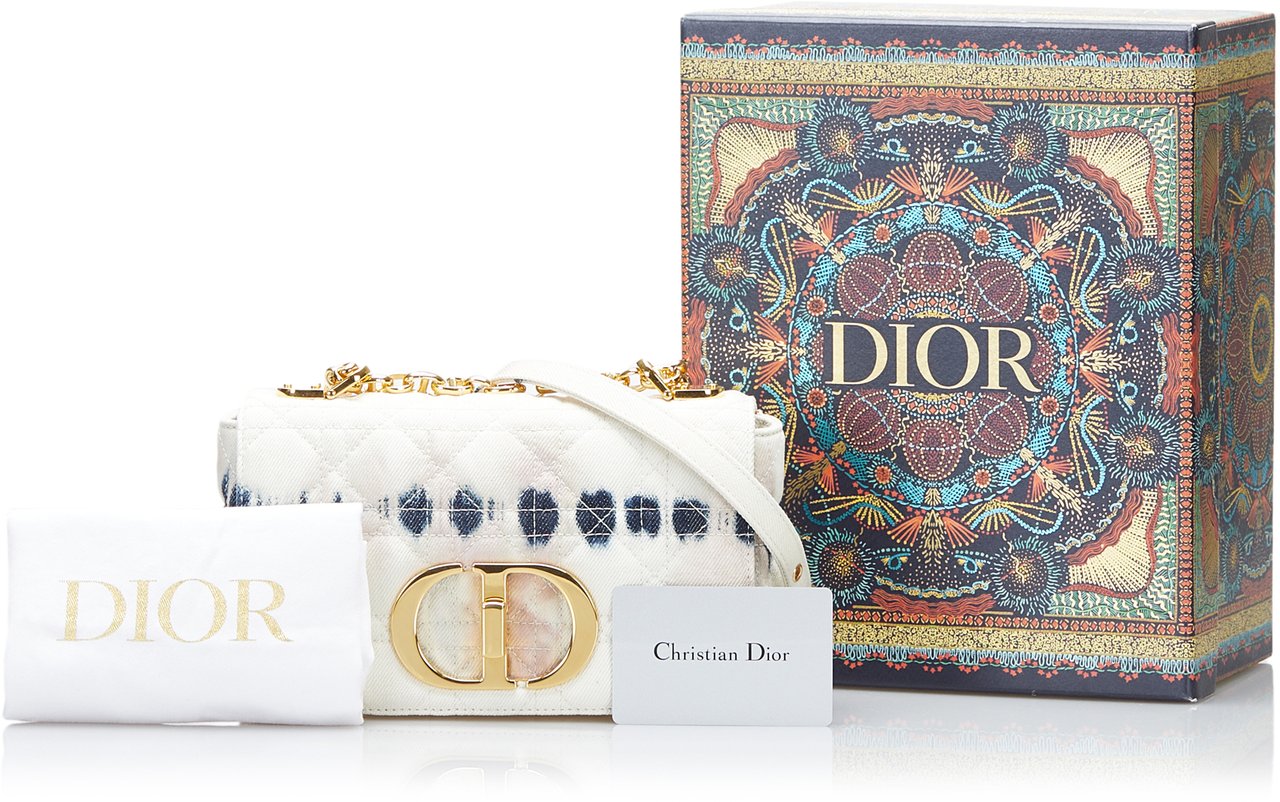 Dior Small Tie Dye Denim Caro Wit