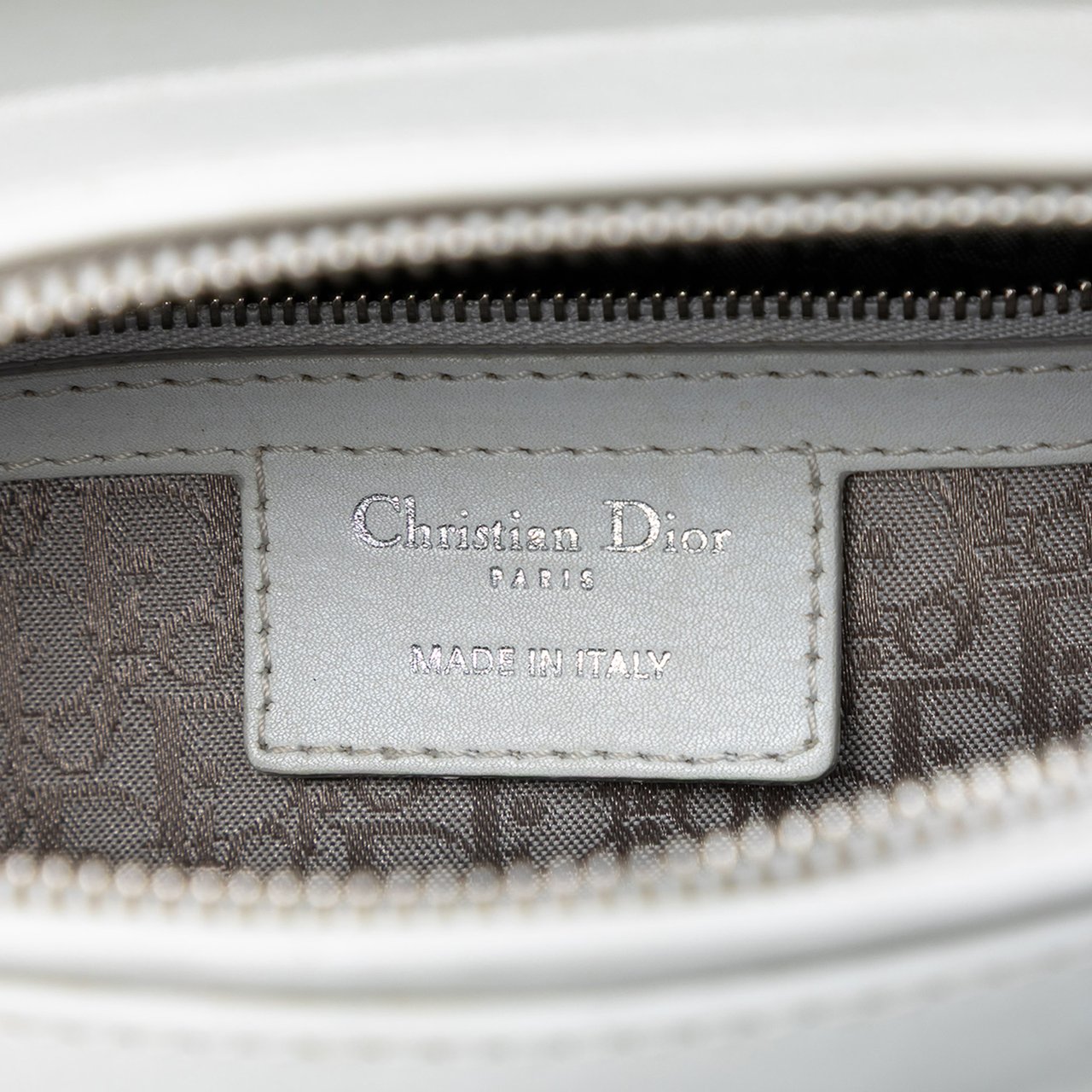 Dior Large Lambskin Cannage Lady Dior Wit