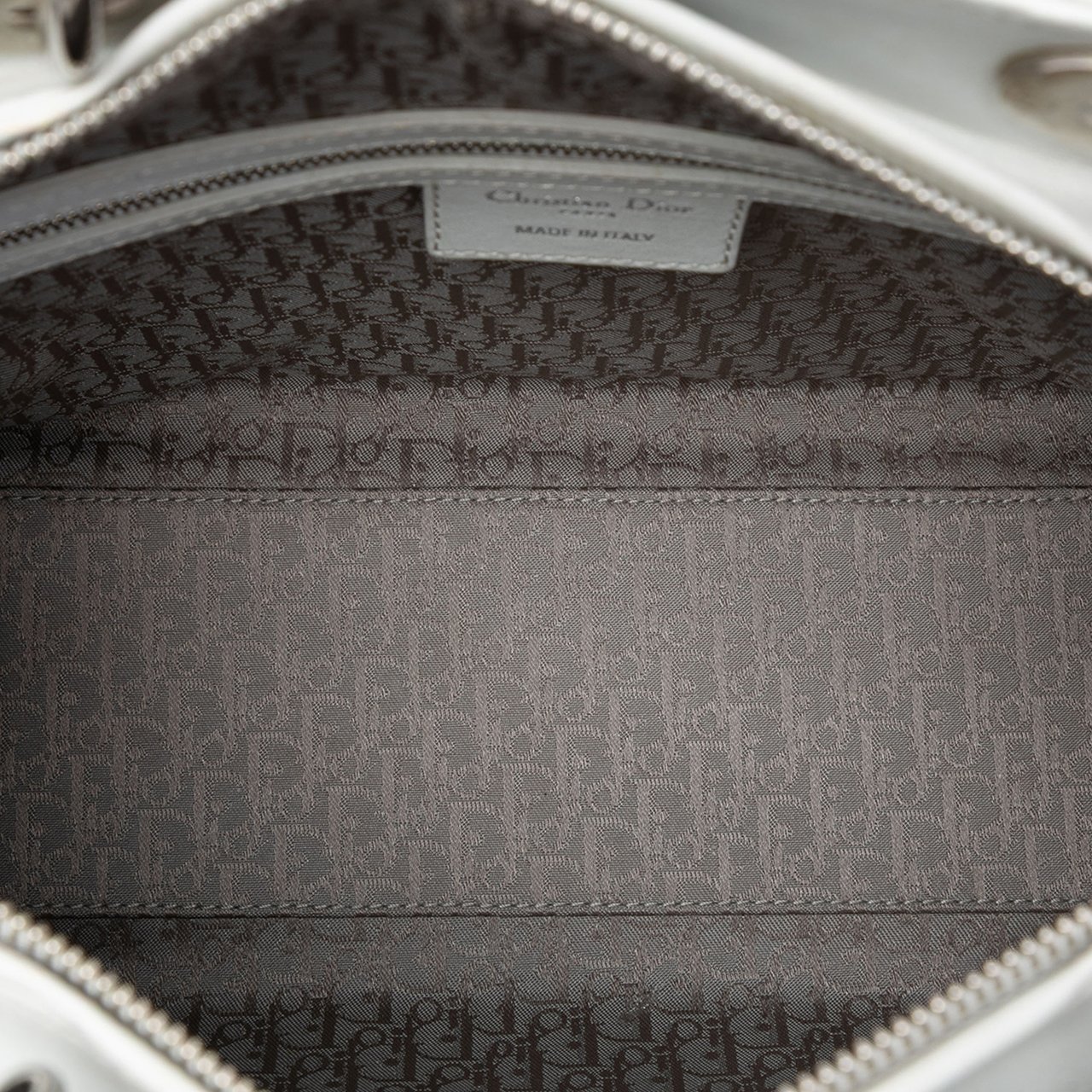 Dior Large Lambskin Cannage Lady Dior Wit