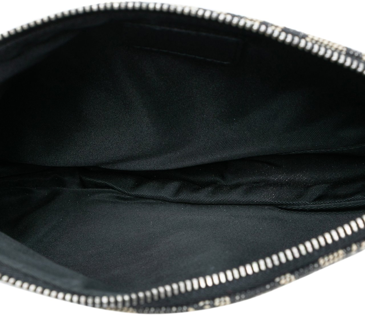 Dior Mini Diorissimo Canvas Saddle Pochette Zwart