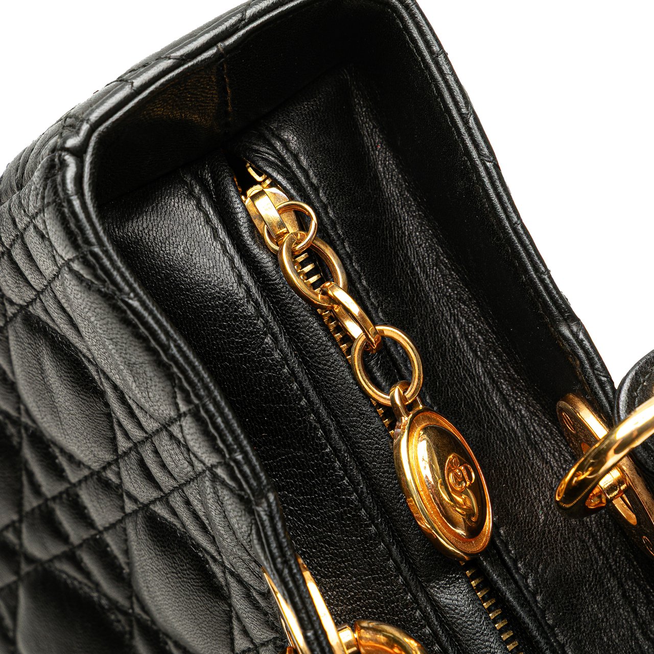 Dior Large Lambskin Cannage Lady Dior Zwart