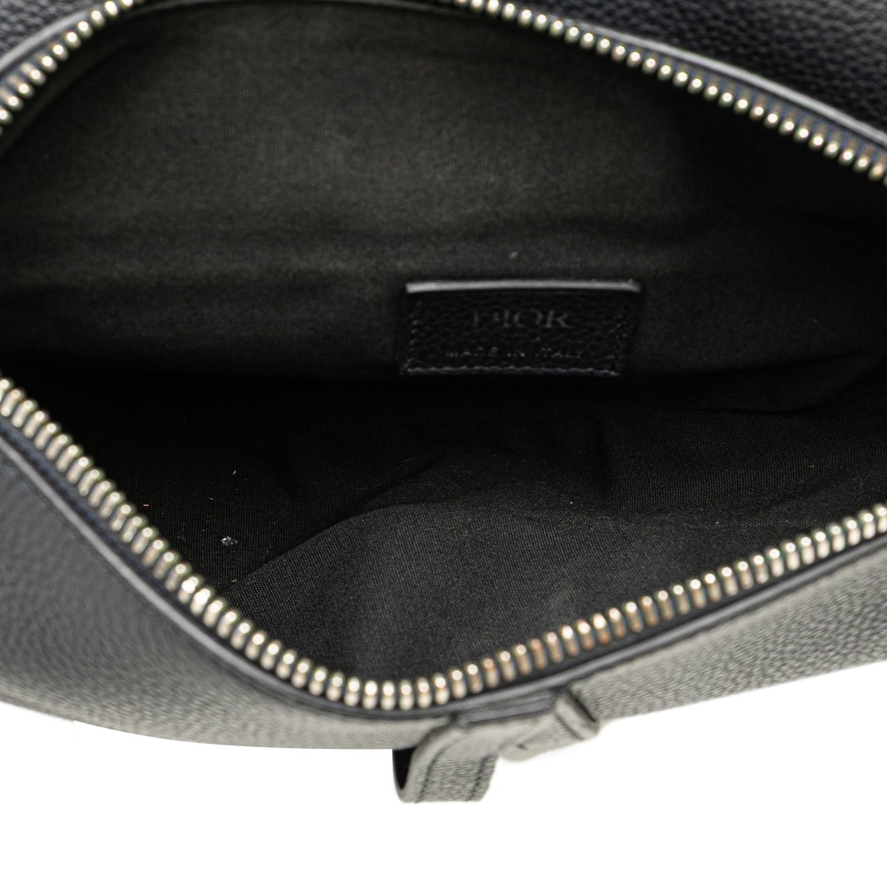 Dior Grained Calfskin Saddle Bag Blauw