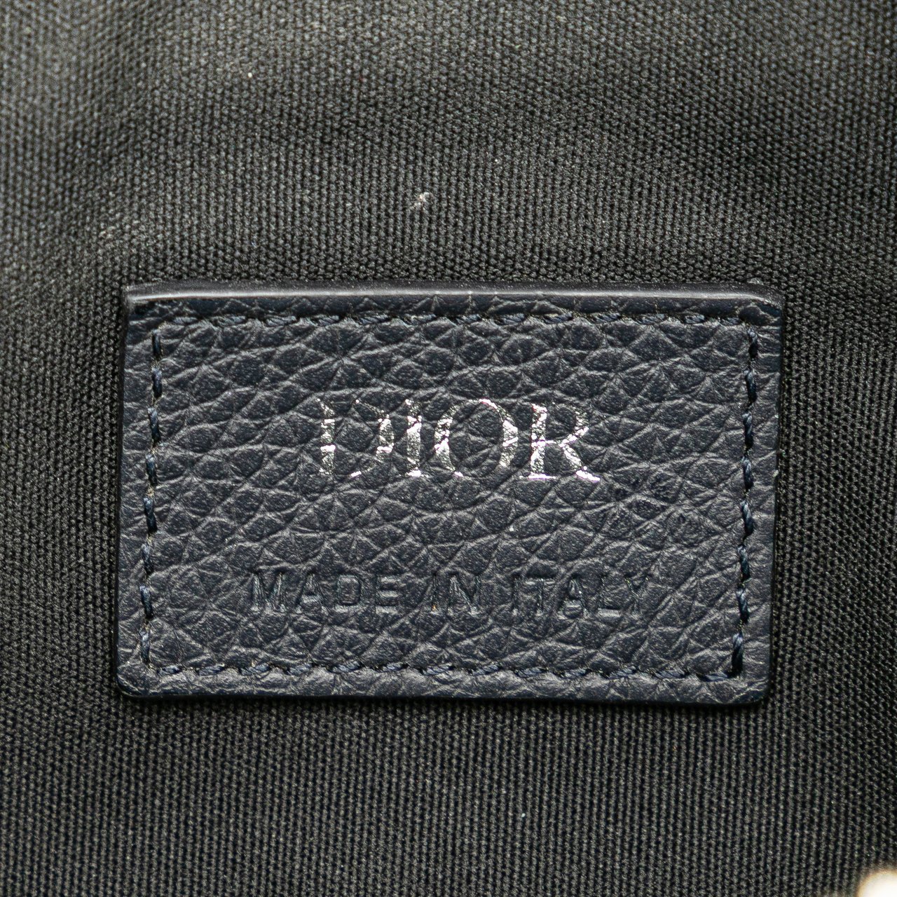 Dior Grained Calfskin Saddle Bag Blauw