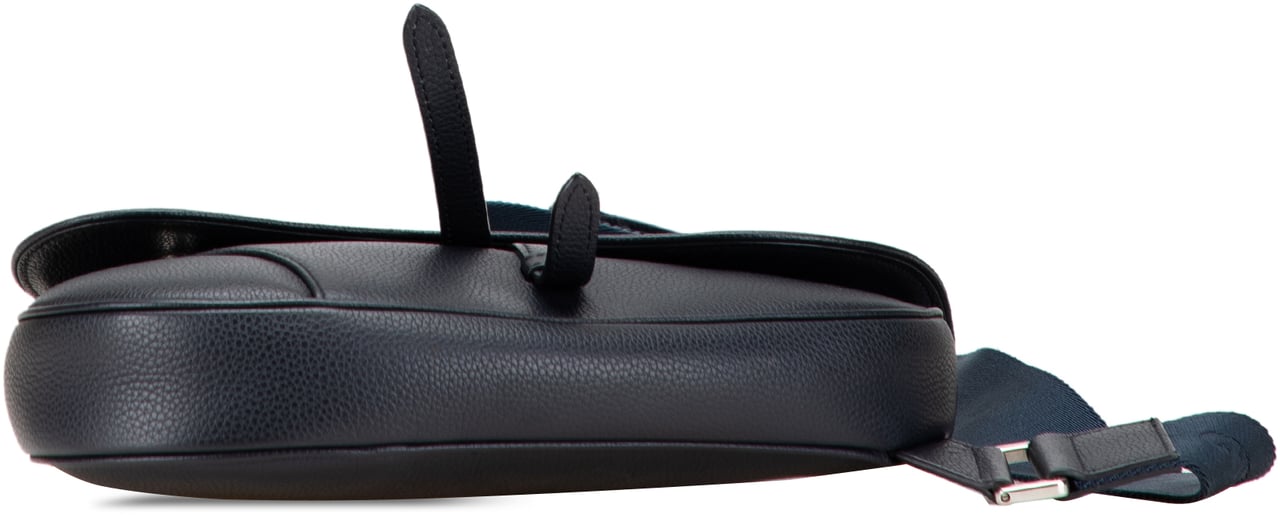 Dior Grained Calfskin Saddle Bag Blauw