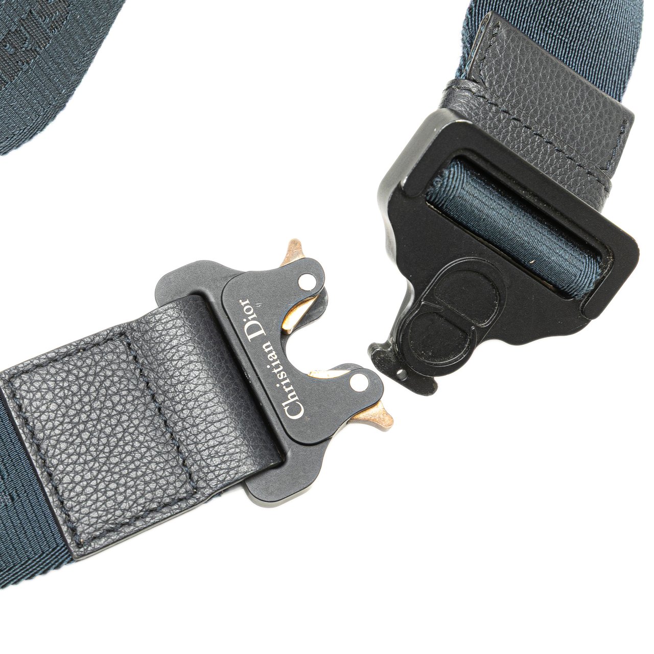 Dior Grained Calfskin Saddle Bag Blauw