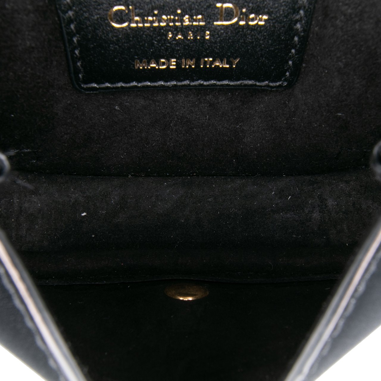 Dior Micro Leather Bobby Crossbody Zwart