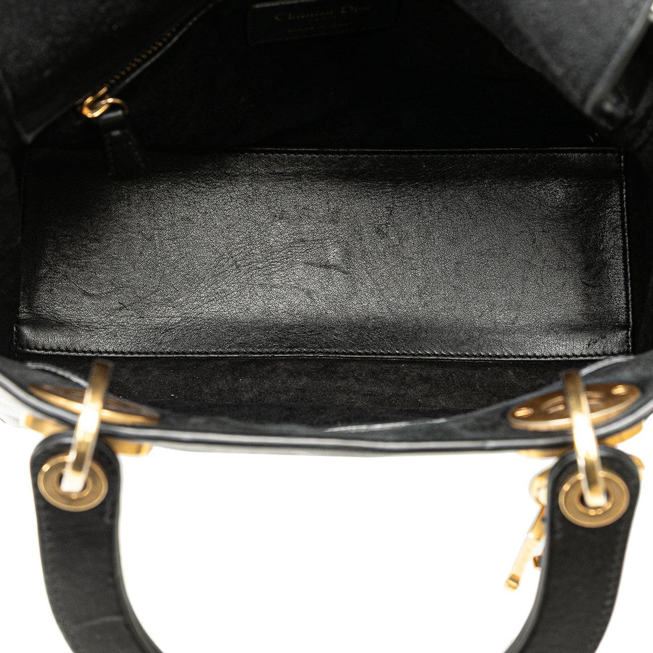 Dior Medium Calfskin Death Tarot Card Lady Dior Zwart