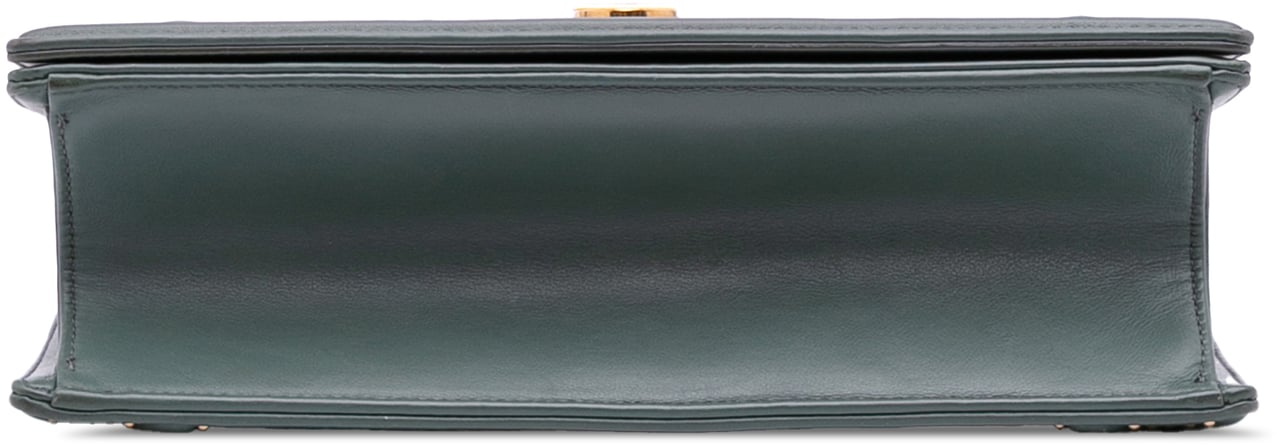 Dior Medium Studded Lambskin Diorama Flap Groen