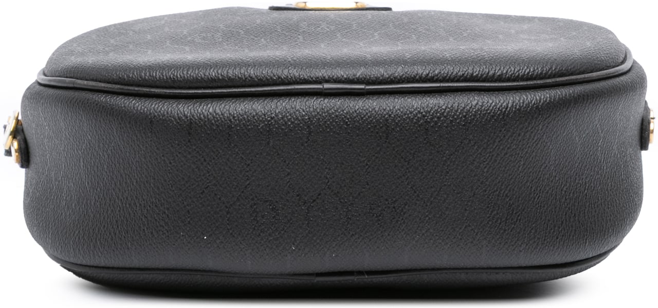 Dior Honeycomb Coated Canvas Crossbody Zwart