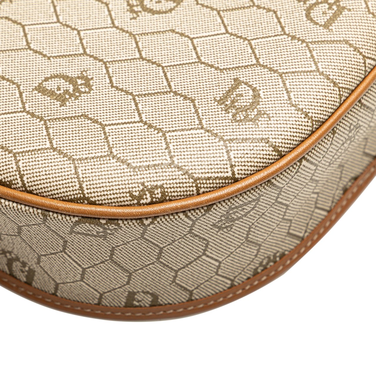 Dior Honeycomb Coated Canvas Crossbody Bruin