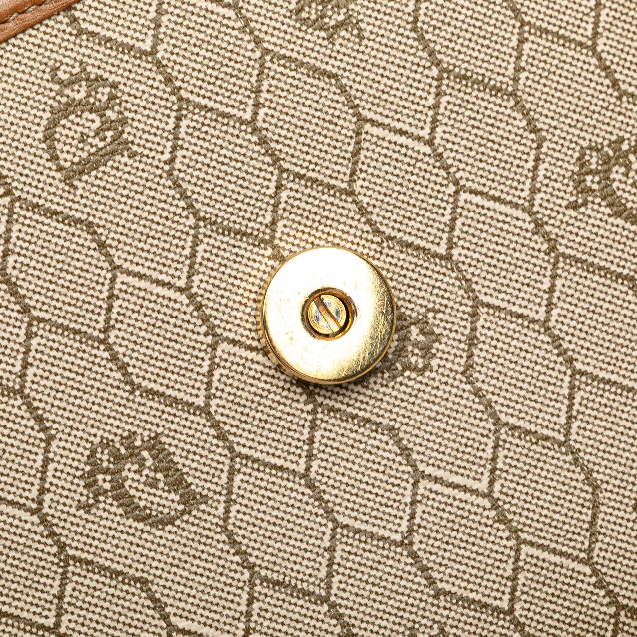 Dior Honeycomb Coated Canvas Crossbody Bruin