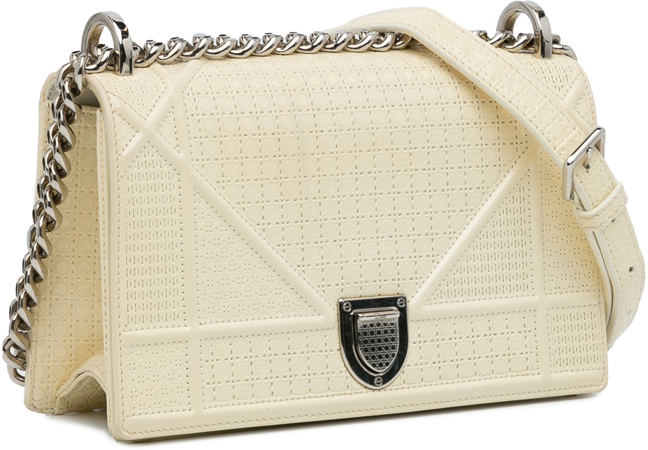 Dior Medium Patent Diorama Wit