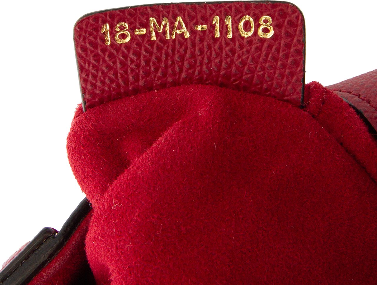 Dior Mini Grained Calfskin Saddle Bag Rood
