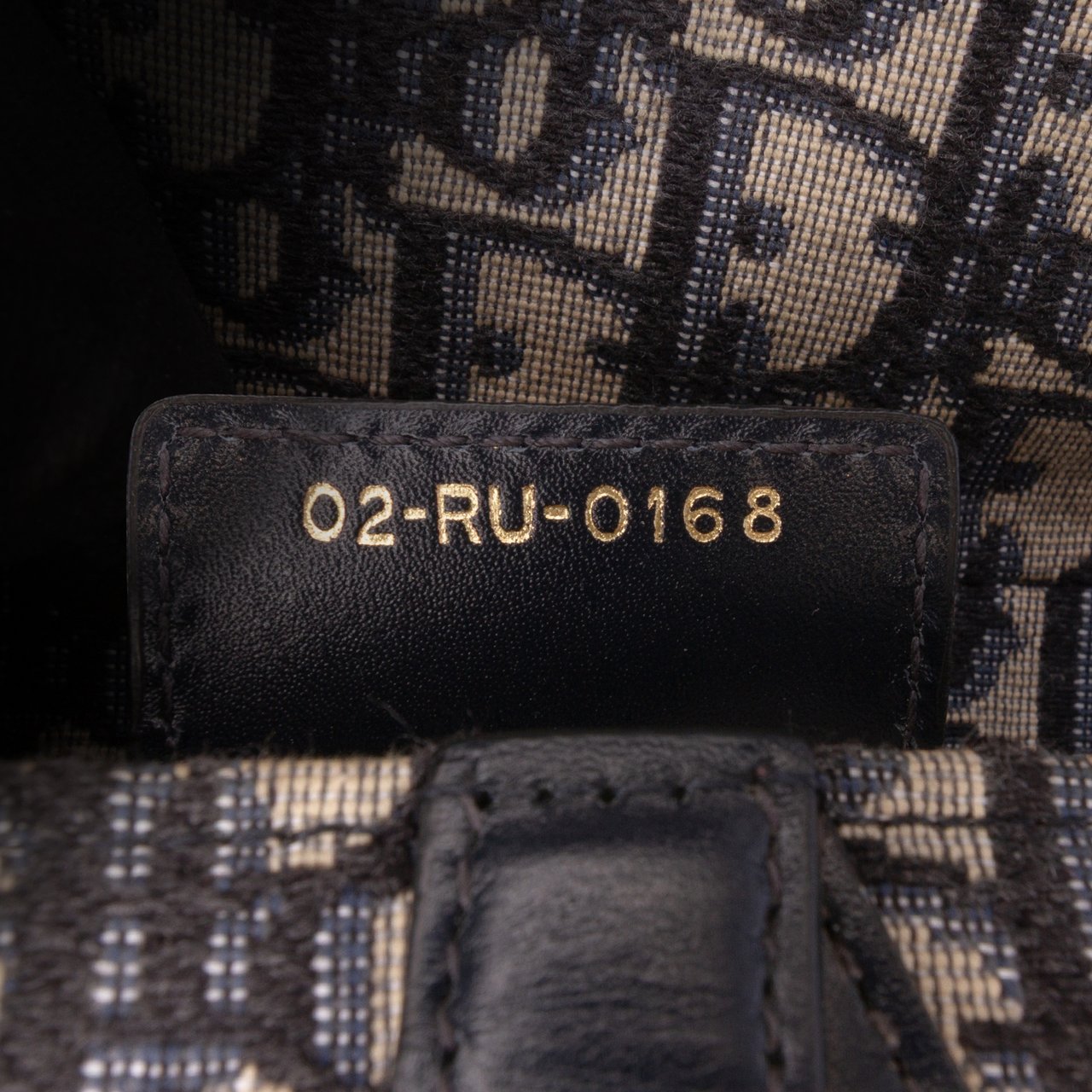 Dior Oblique Canvas Saddle Bag Blauw