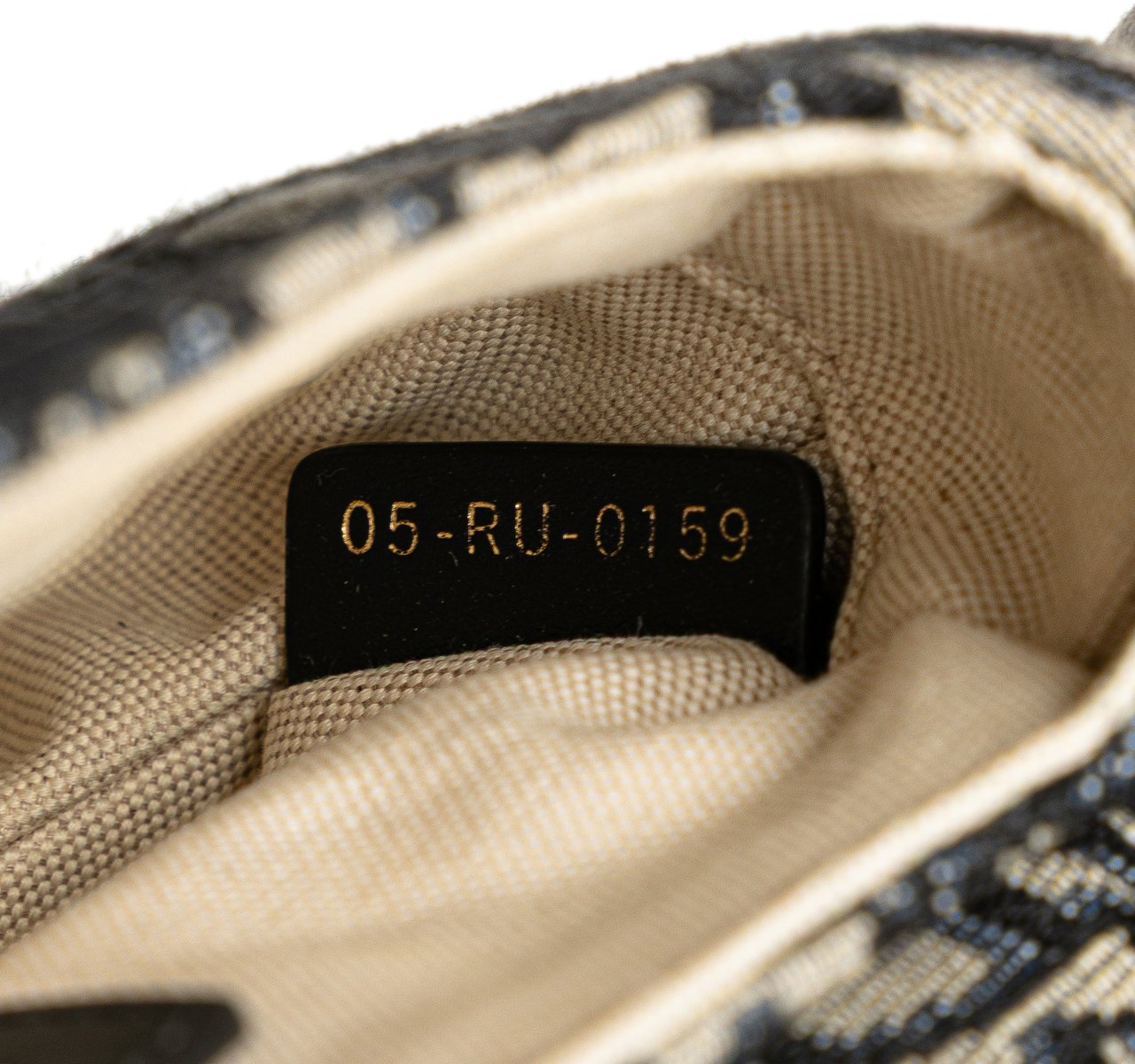 Dior Mini Oblique Canvas Saddle Bag Blauw