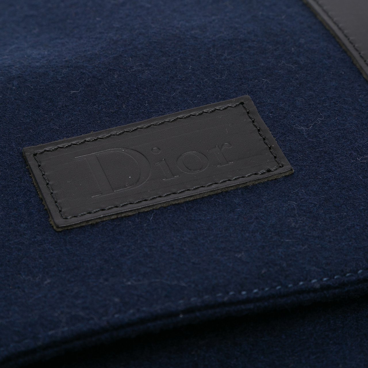 Dior Felt Travel Organizer Clutch Blauw