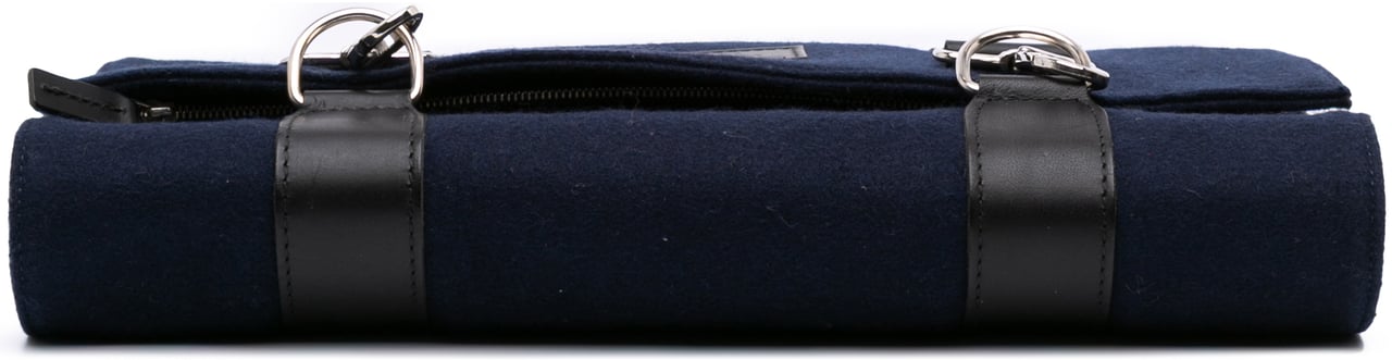 Dior Felt Travel Organizer Clutch Blauw