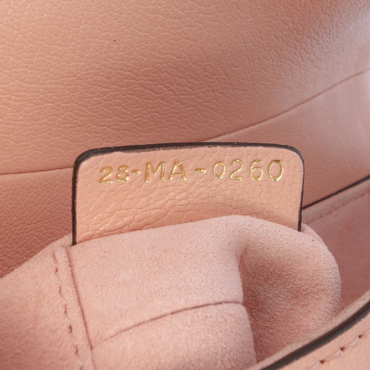 Dior Mini Grained Calfskin Saddle Bag Roze