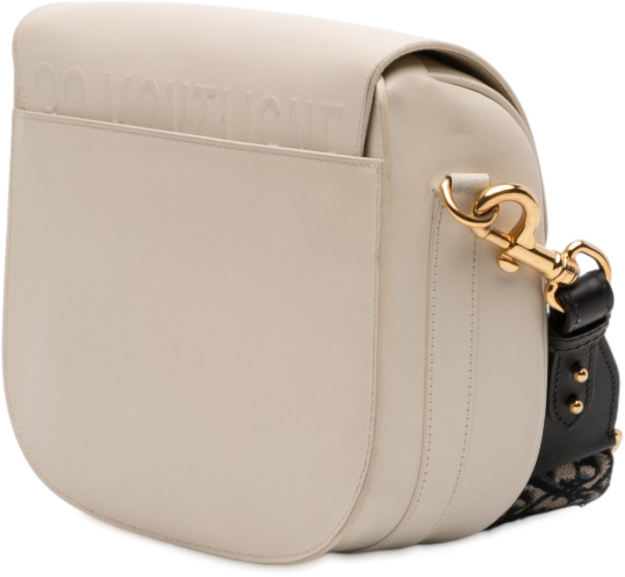 Dior Large Smooth Calfskin Bobby Crossbody Wit