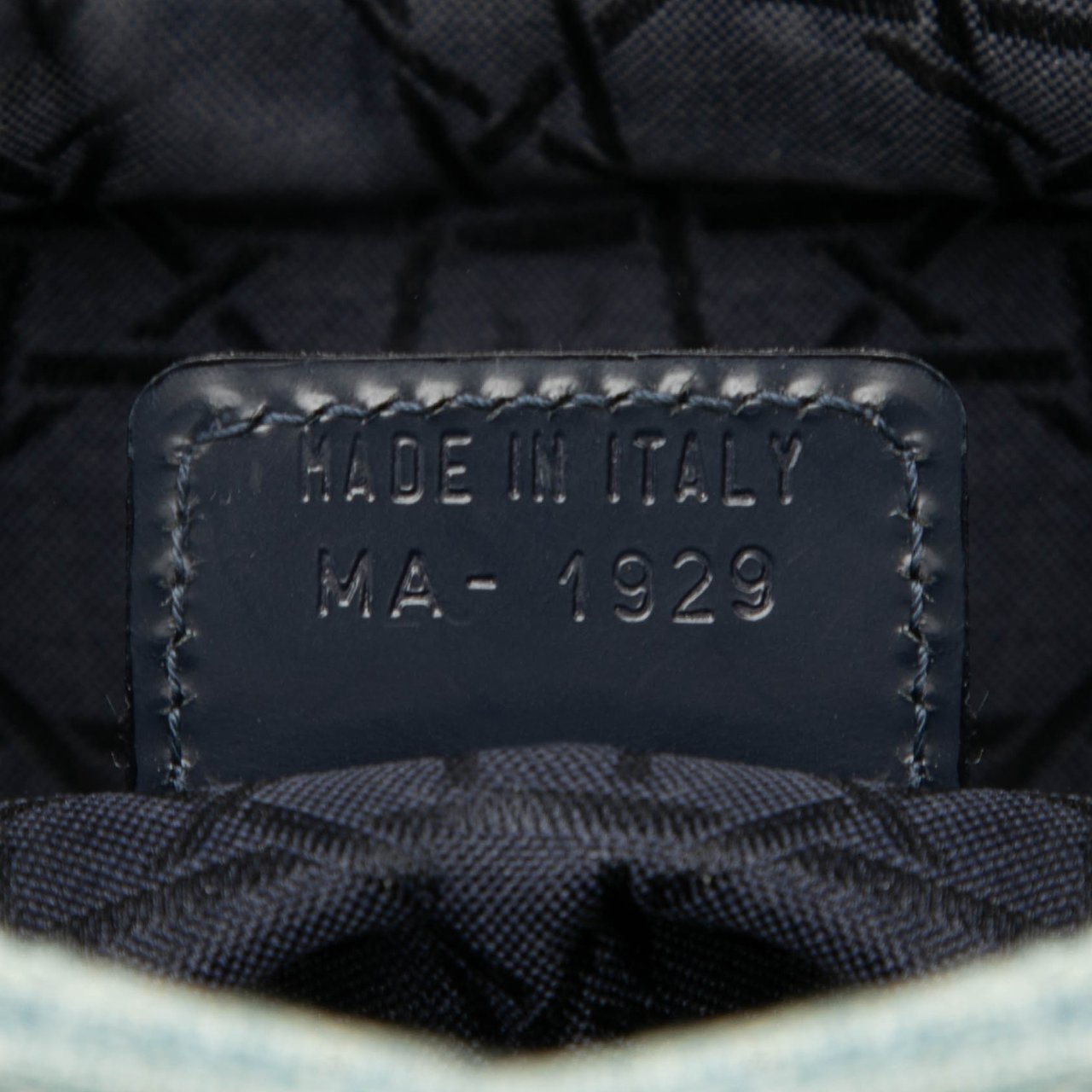 Dior Large Denim Cannage Acrylic Handles Lady Dior Blauw